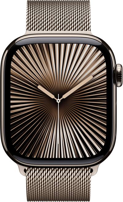 Apple Watch Series 10 (GPS+Cellular) 42mm Titanium Case with Apple Watch Series 10 (GPS+Cellular) 42mm Titanium Case with