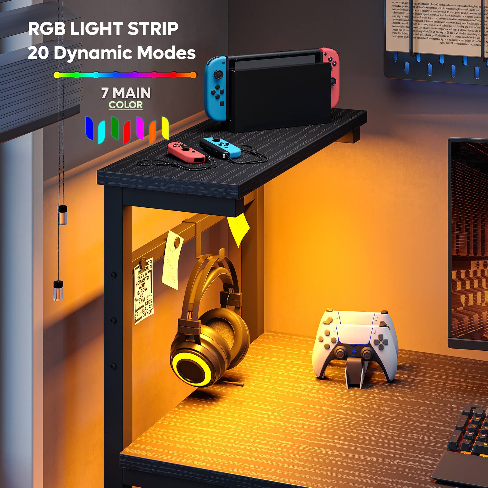 RGB LIGHT STRIP  
20 Dynamic Modes  
7 MAIN COLOR