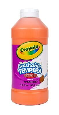 Crayola Washable Tempera Artista II Nontoxic Orange 16 fl oz. (473 mL)