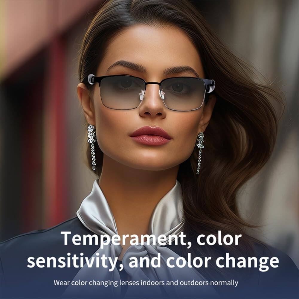 Temperament, color sensitivity, and color change  
Wear color changing lenses indoors and outdoors normally