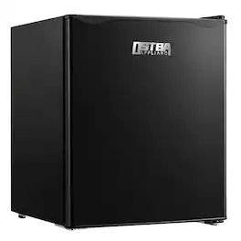 OSTBA - Mini Fridge Freezer 1.8 Cu.Ft, Reversible Door, Adjustable Thermostat for Bedroom, Offices, Dorm, Apartment - Black