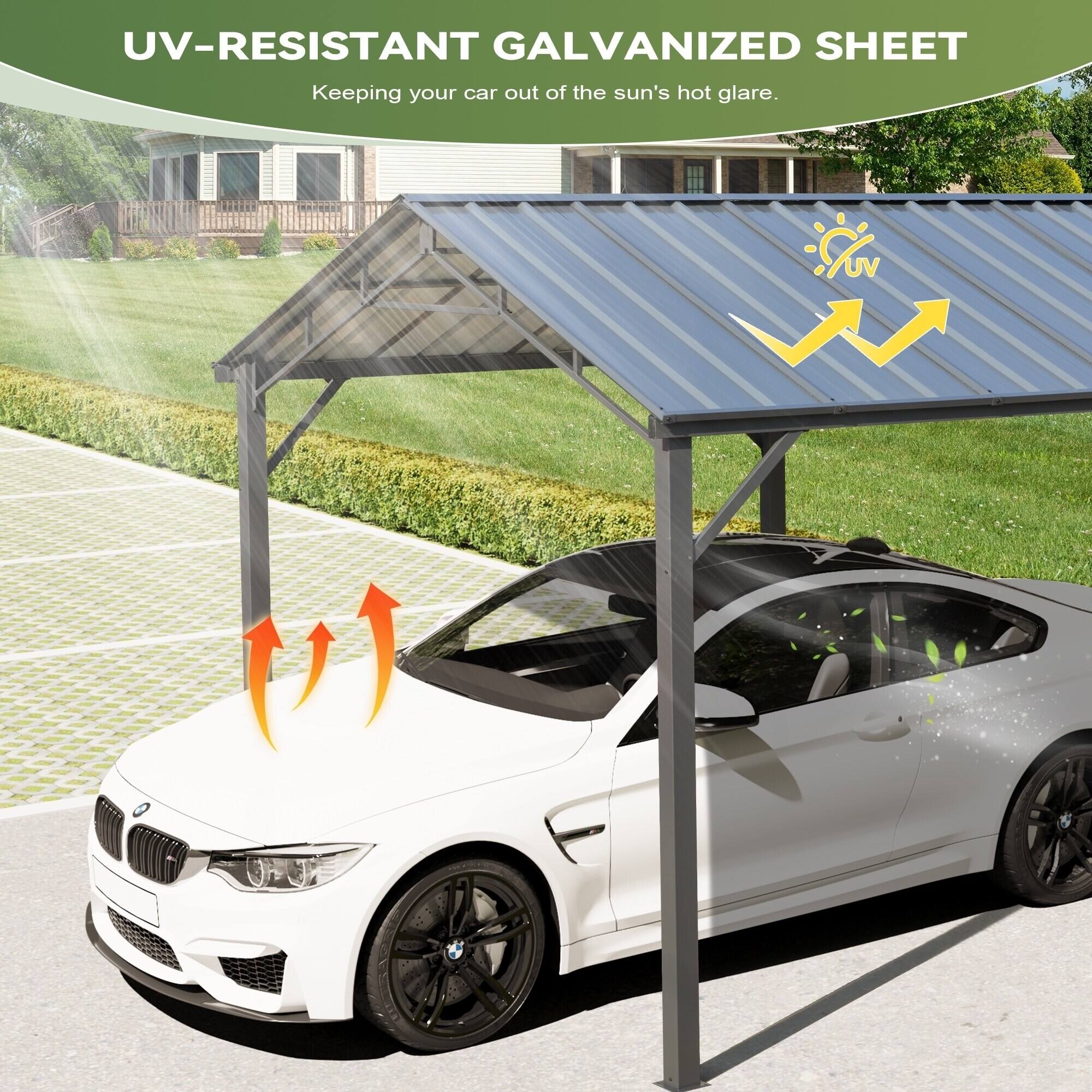UV-RESISTANT GALVANIZED SHEET  
Keeping your car out of the sun's hot glare.