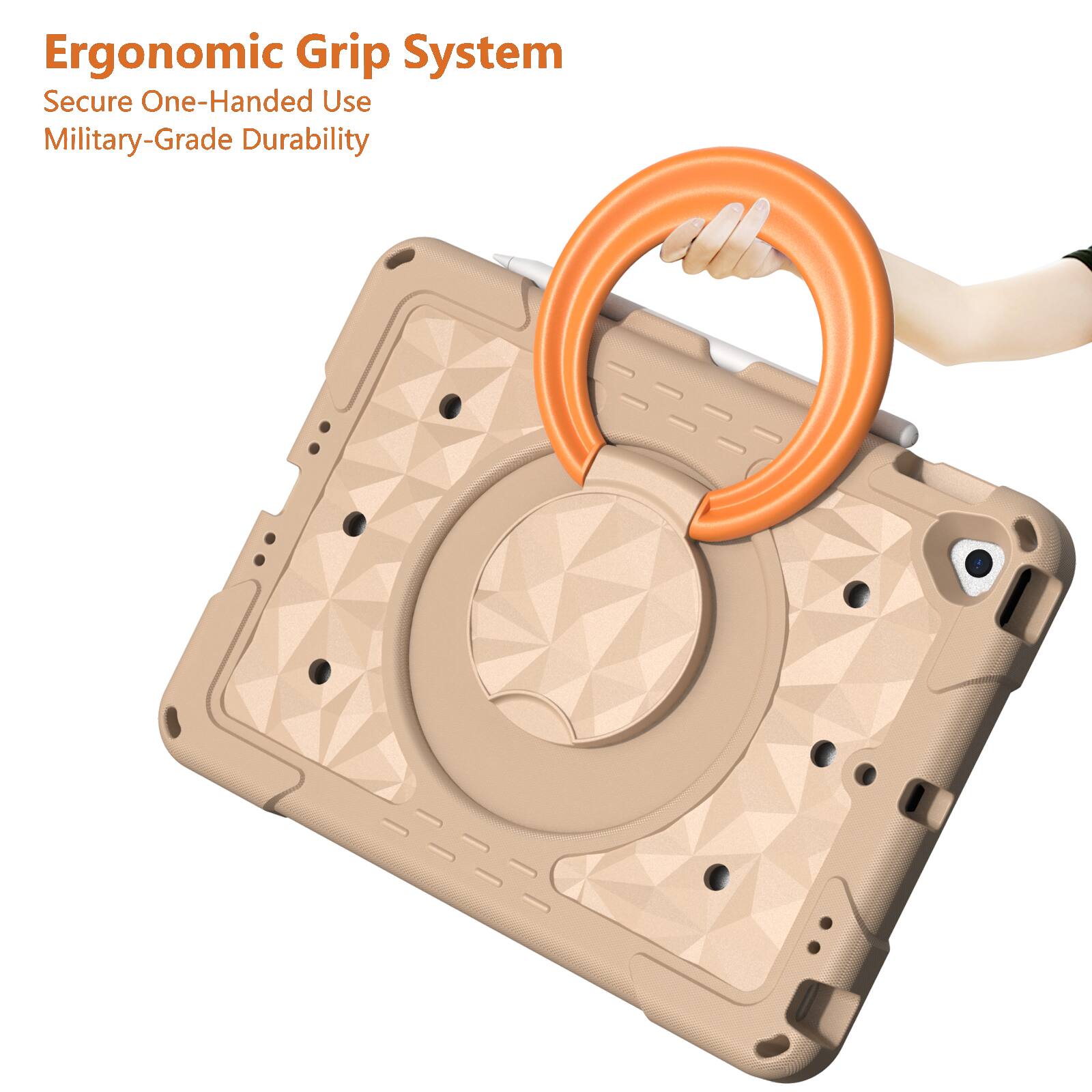 Ergonomic Grip System  
Secure One-Handed Use  
Military-Grade Durability