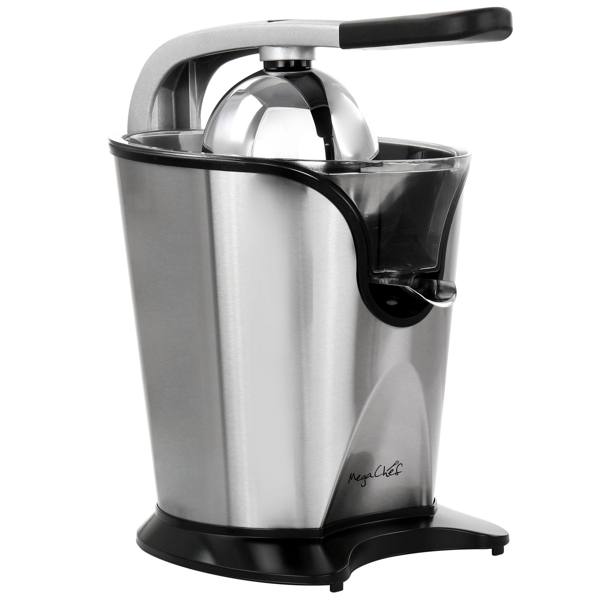 Alt View 1. MegaChef - MegaChef Stainless Steel Electric Citrus Juicer - Silver.
