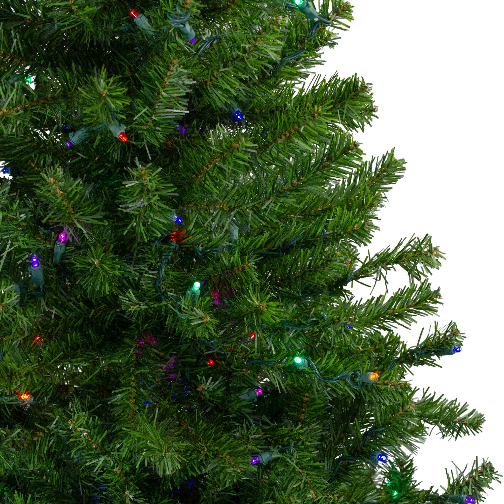 Northlight Pre Lit LED Medium Canadian Pine Artificial Christmas Tree 5 ...