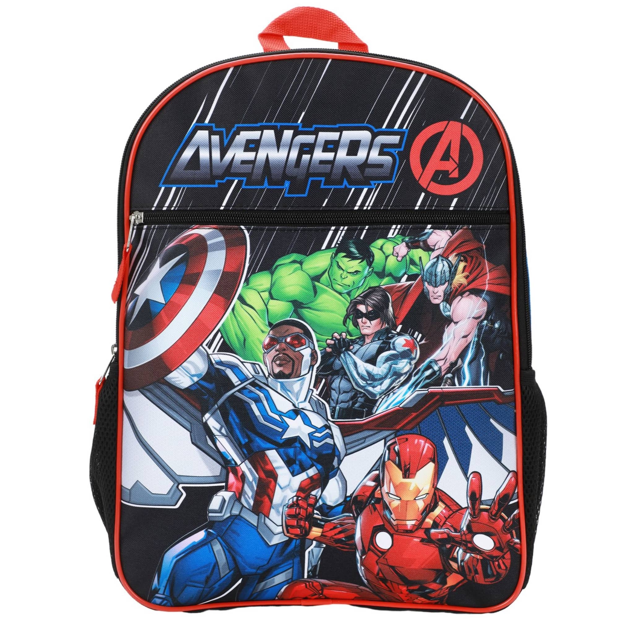 Marvel - Avengers 16" Backpack with Side Mesh Pockets - Multicolored