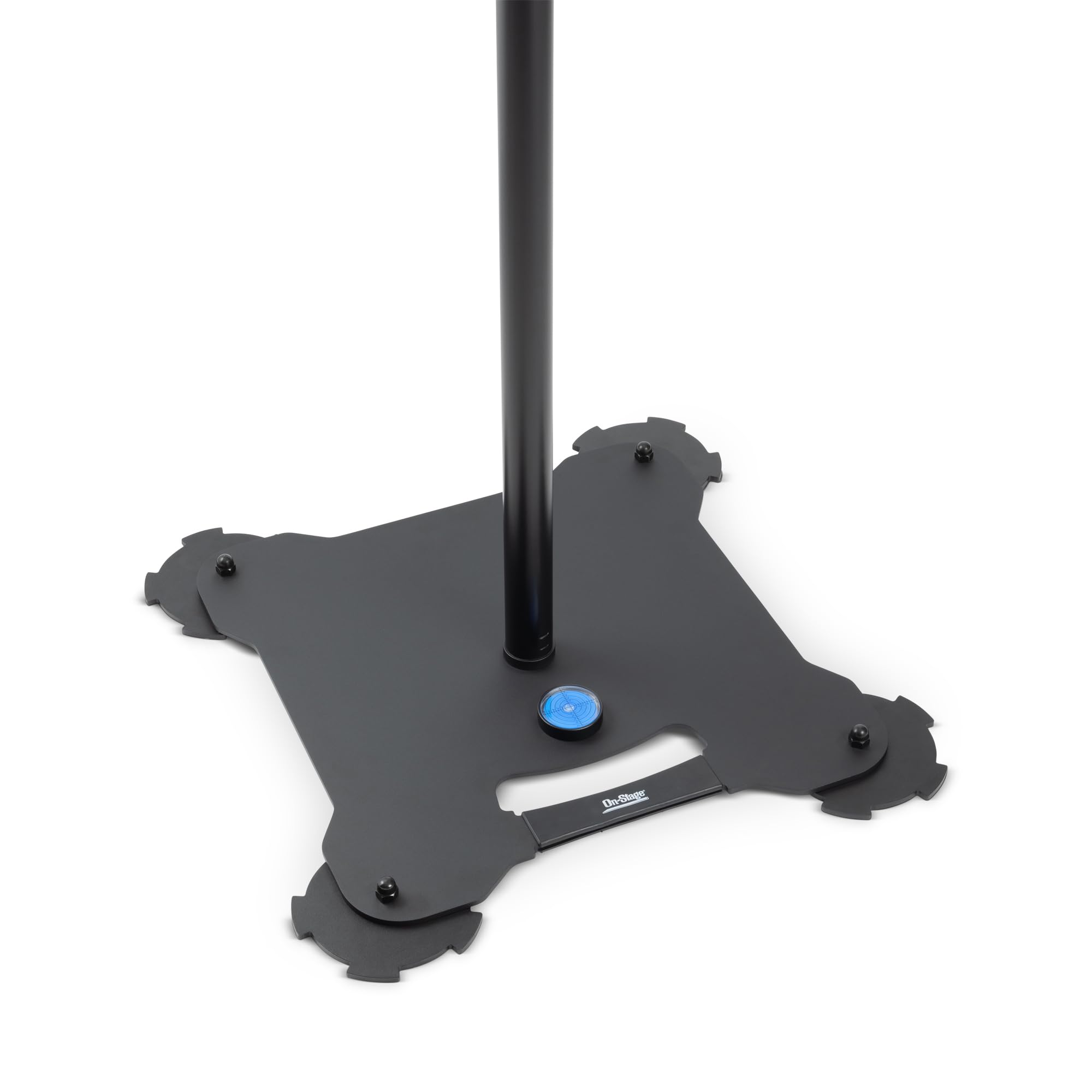 Alt View 2. On Stage Stands - On-Stage Production Grade SS8000 Speaker/Lighting Stand – Supports Up to 65lbs, Adjustable Feet & Height Extend 54-98", - Black.