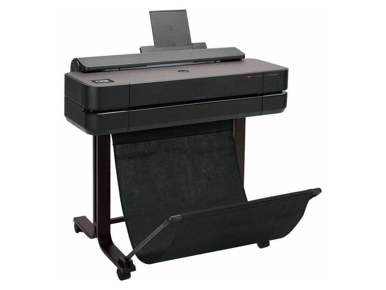 Alt View 1. HP - HP DesignJet T650 24-inch Large Format Plotter Printer w/ Auto Sheet Feeder, Stand & 2-Year Warranty (5HB08T).