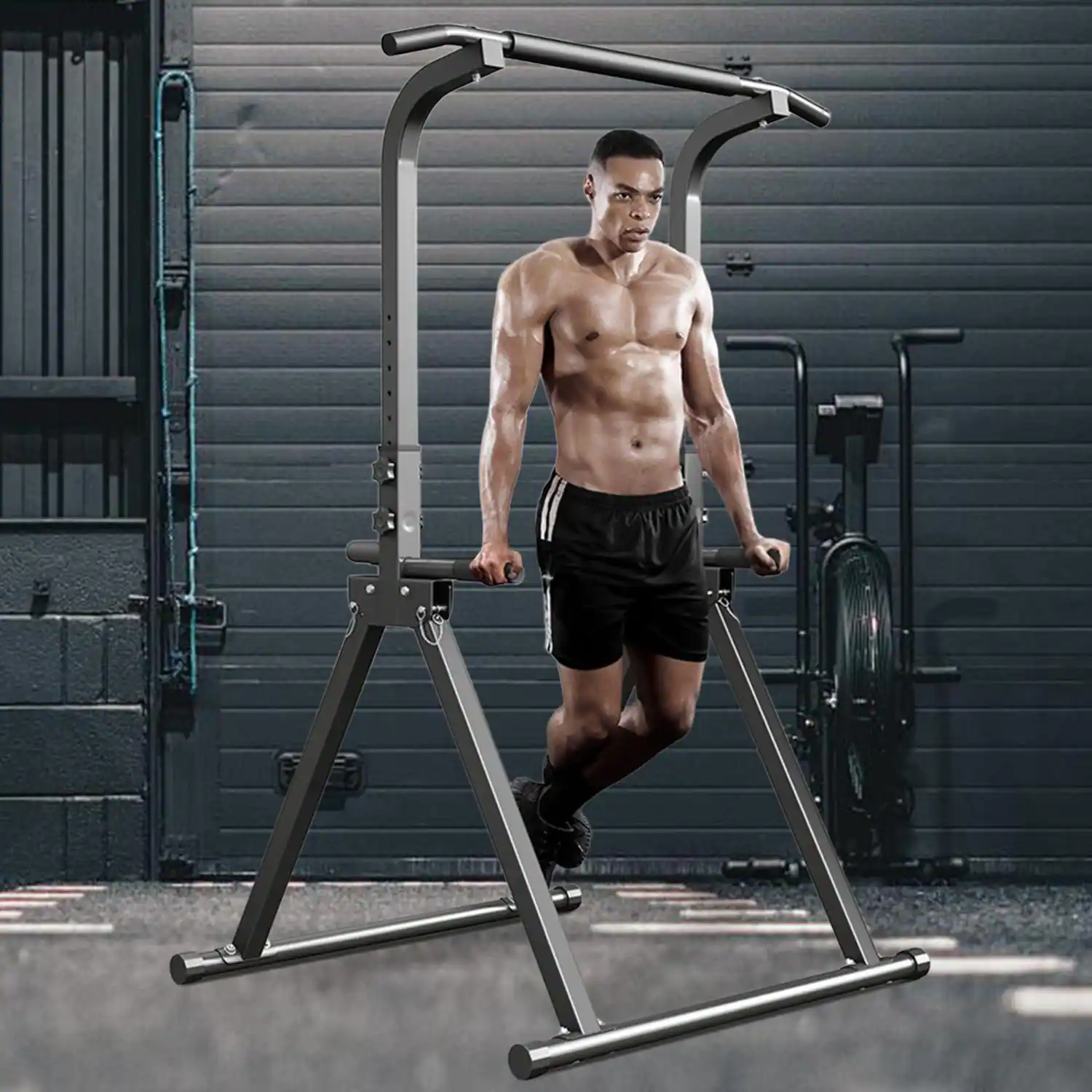 Alt View 1. ThinkLink Electronic - Foldable Pull Up Bar Free Standing Multi-function Power Tower Dip Home Gym Strength Equipment s Weight Capacit - Default.