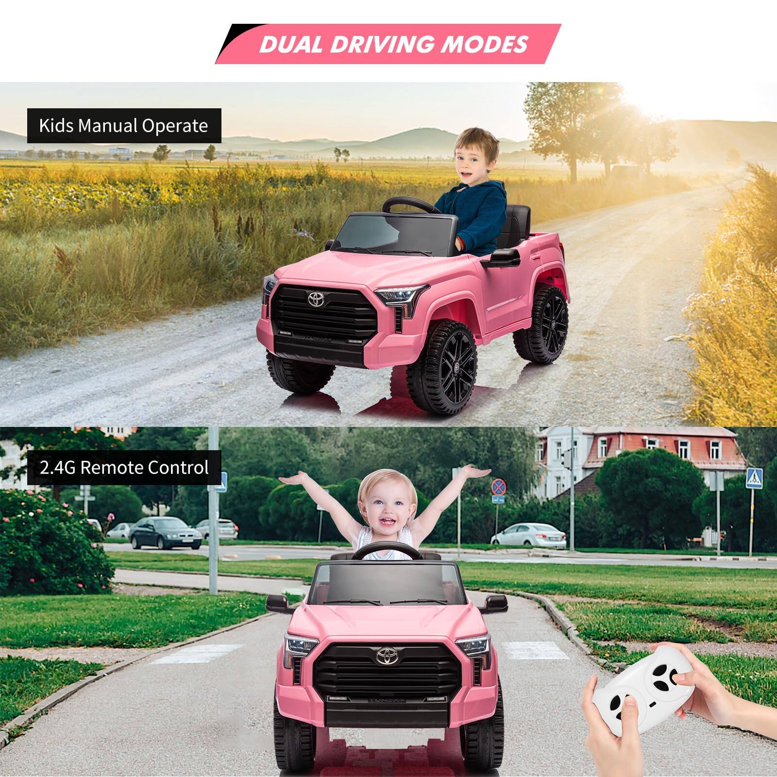 DUAL DRIVING MODES

Kids Manual Operate

2.4G Remote Control