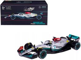 Bburago - Mercedes-AMG F1 W13 E Performance #44 Lewis Hamilton 2022 Formula One World Championship 1/43 Diecast w/ Display Case - Multicolor