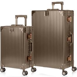 Champs - Elite Aluminum 2-Piece Luggage Set - Titanium Gold