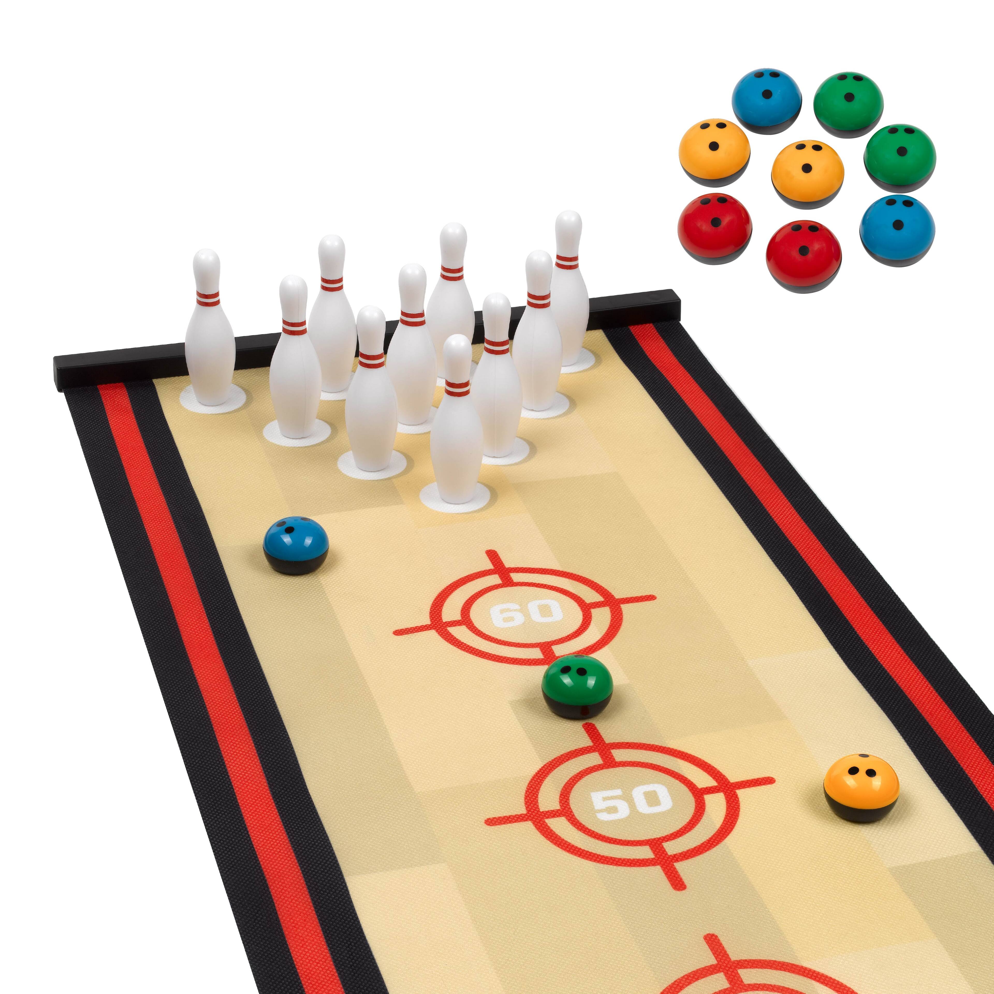 ESPN - Tabletop Bowling Game for Kids, Mini Bowling Set for Indoor Games