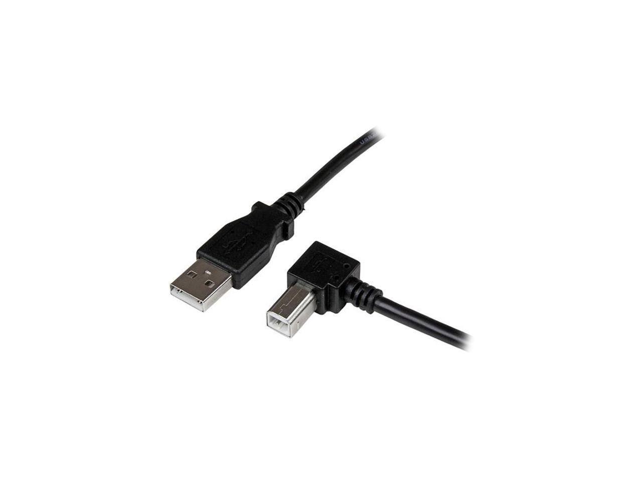 Front. StarTech.com - Startech USBAB3MR 3m USB 2.0 A to Right Angle B Cable - M/M.