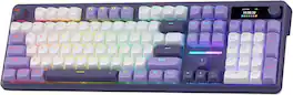 REDRAGON - K762 PRO Wireless 104-Key Gasket Gaming Keyboard, Screen & Knob - Purple