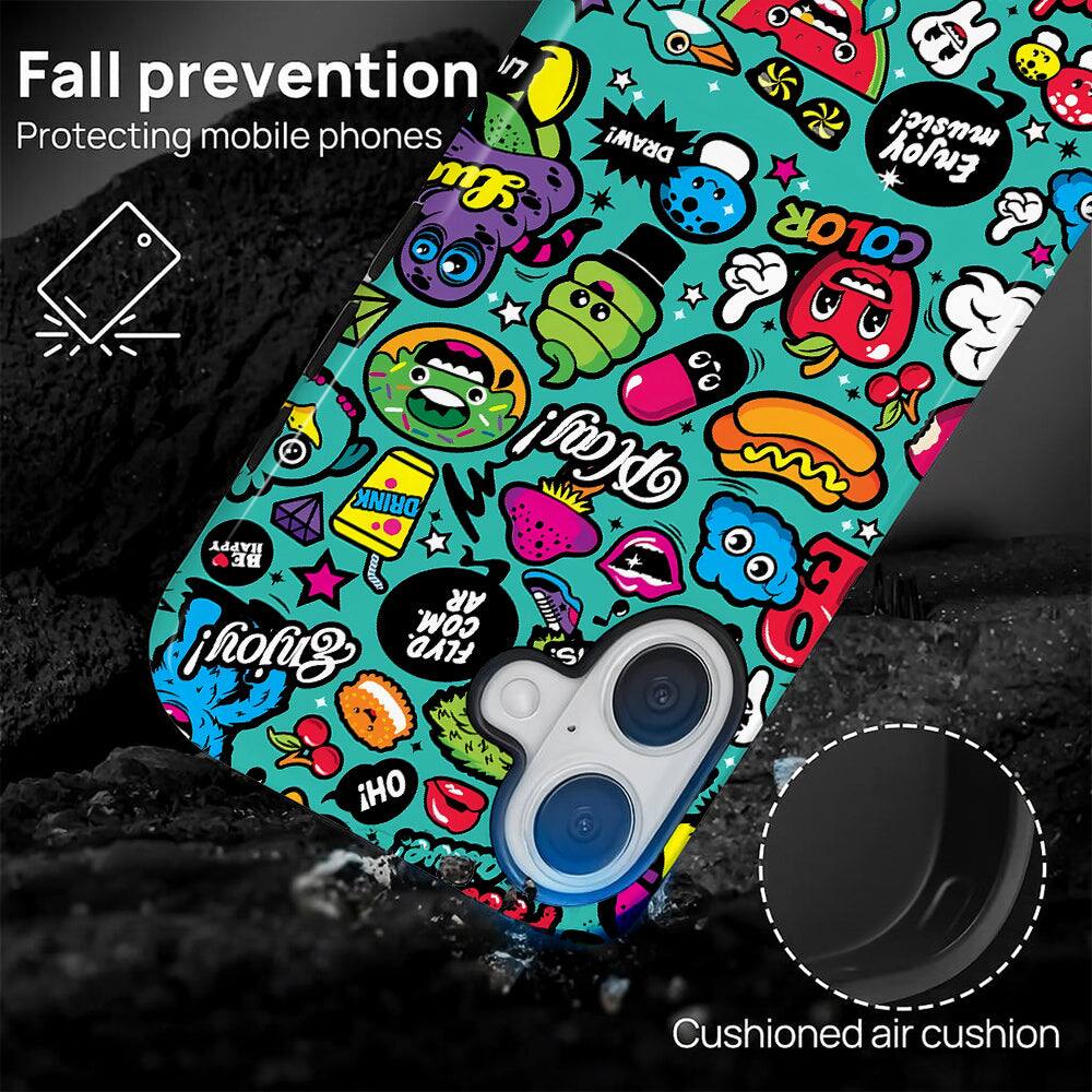 Fall prevention  
Protecting mobile phones  

Enjoy, music!  
Lu COLOR DRINK Play!  
HAPPY BE C AR COM.  
jhonug FLYD.  

Cushioned air cushion
