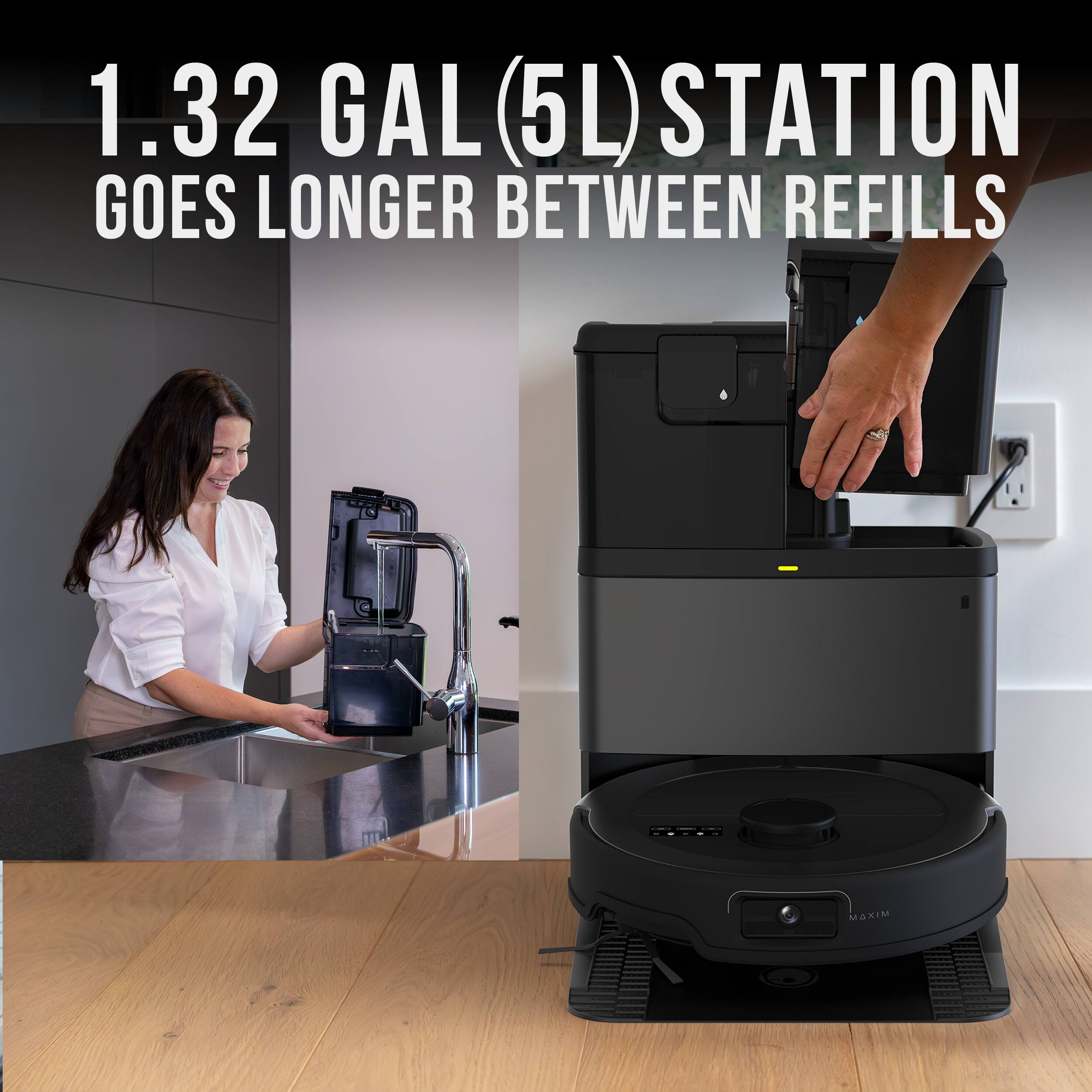 1.32 GAL (5L) STATION GOES LONGER BETWEEN REFILLS