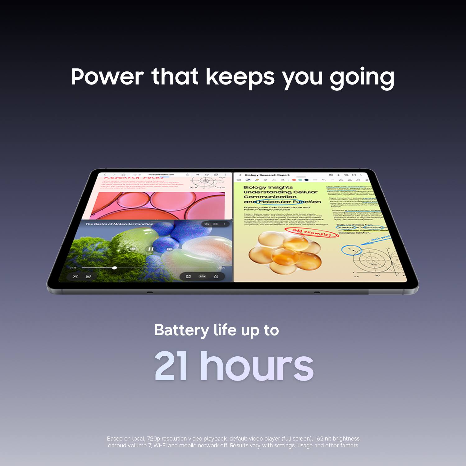 Power that keeps you going

Research FUCKS

Biology skinsmealt Progeit

Biology Insights Understanding Cellular Communication and Molecular Function

Exploring - - Communicote DOG Miconismes  -

- -
The Basics of Molecular Function
- Colic - Promic Add signals examples biological twitterstock theck Friel

Battery life up to 21 hours

Based on local, 720p resolution video playback, default video player (full screen), 162 nit brightness, earbud volume 7, WI-FI and mobile network off. Results vary with settings, usage and other factors.