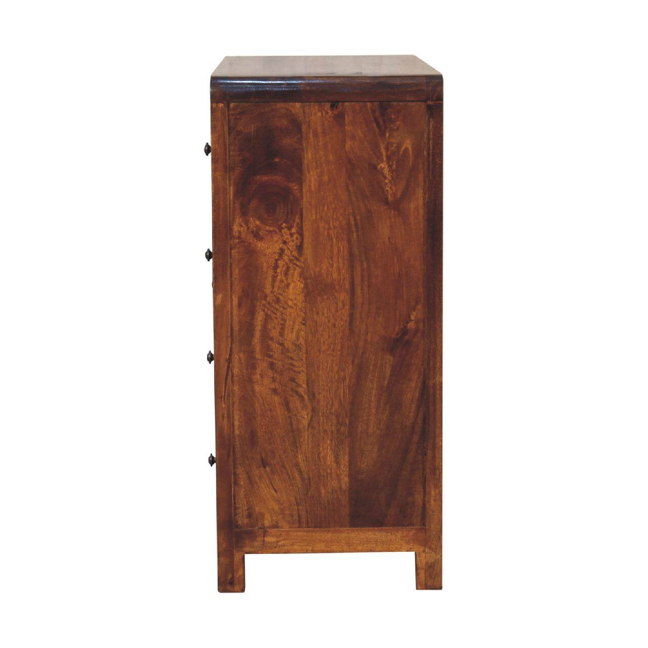 Alt View 6. Artisan Furniture - Artisan Furniture Solid Wood Aspen Cabinet, 4 Drawers, Brown - Brown.