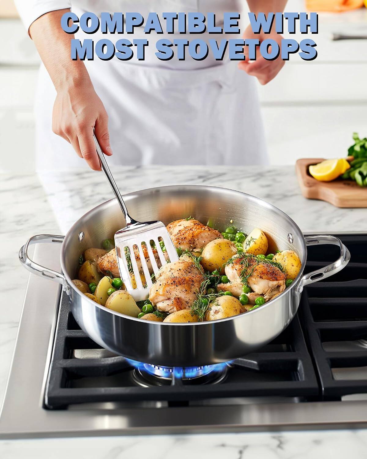 COMPATIBLE WITH MOST STOVETOPS