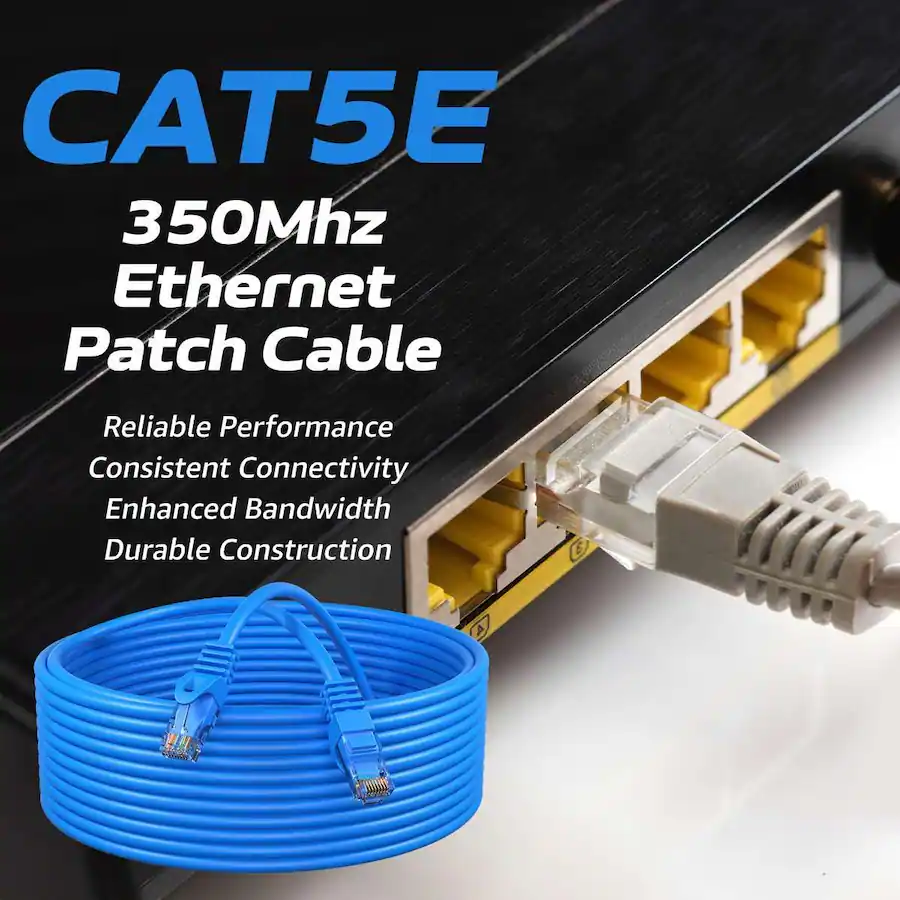 Cables Direct Online 100 Pack Cat5e Ethernet Patch Cable 1.5 ft RJ45 ...