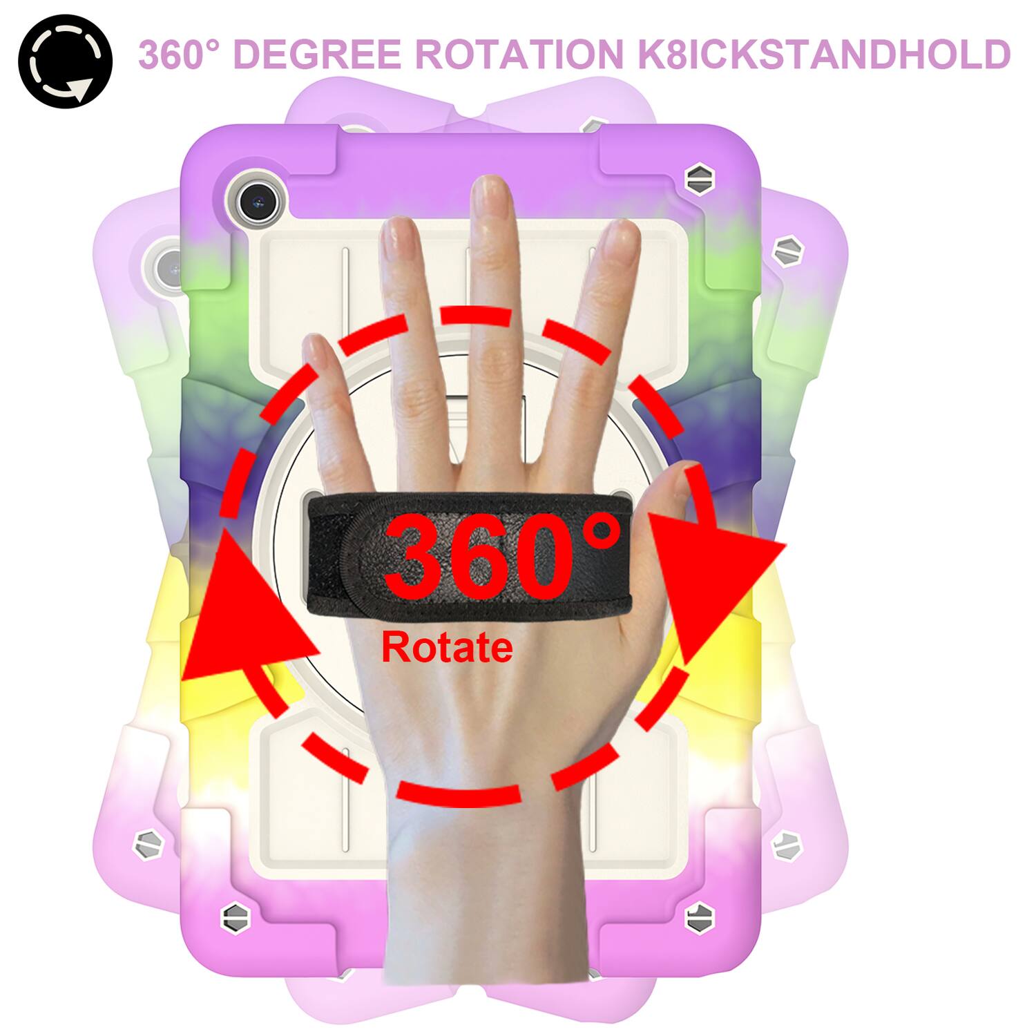 360° DEGREE ROTATION K8ICKSTANDHOLD

360°
Rotate