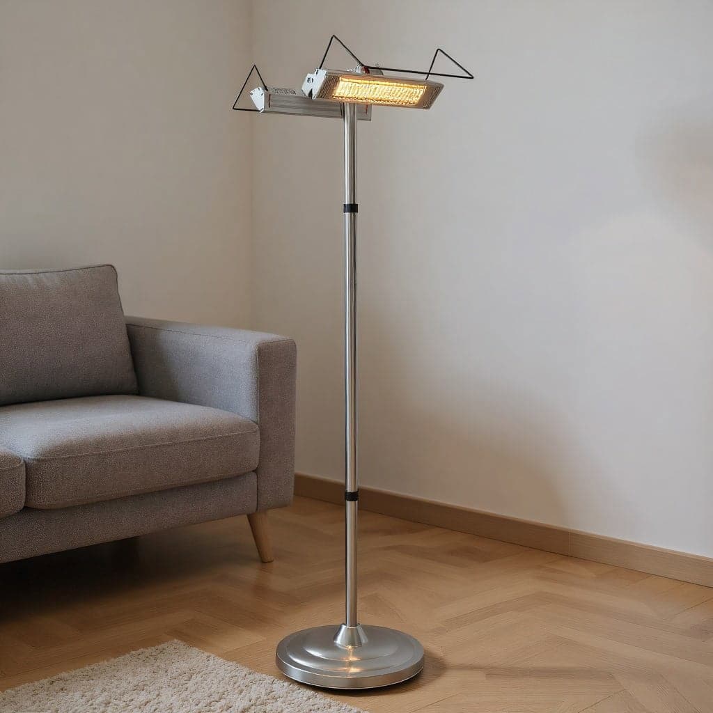 Resenkos - Small Portable Room Heaters,Heater, Portable Heater,1500W Standing Electric Heater with Double-sided Heating