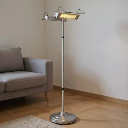 Front. Resenkos - Small Portable Room Heaters,Heater, Portable Heater,1500W Standing Electric Heater with Double-sided Heating.