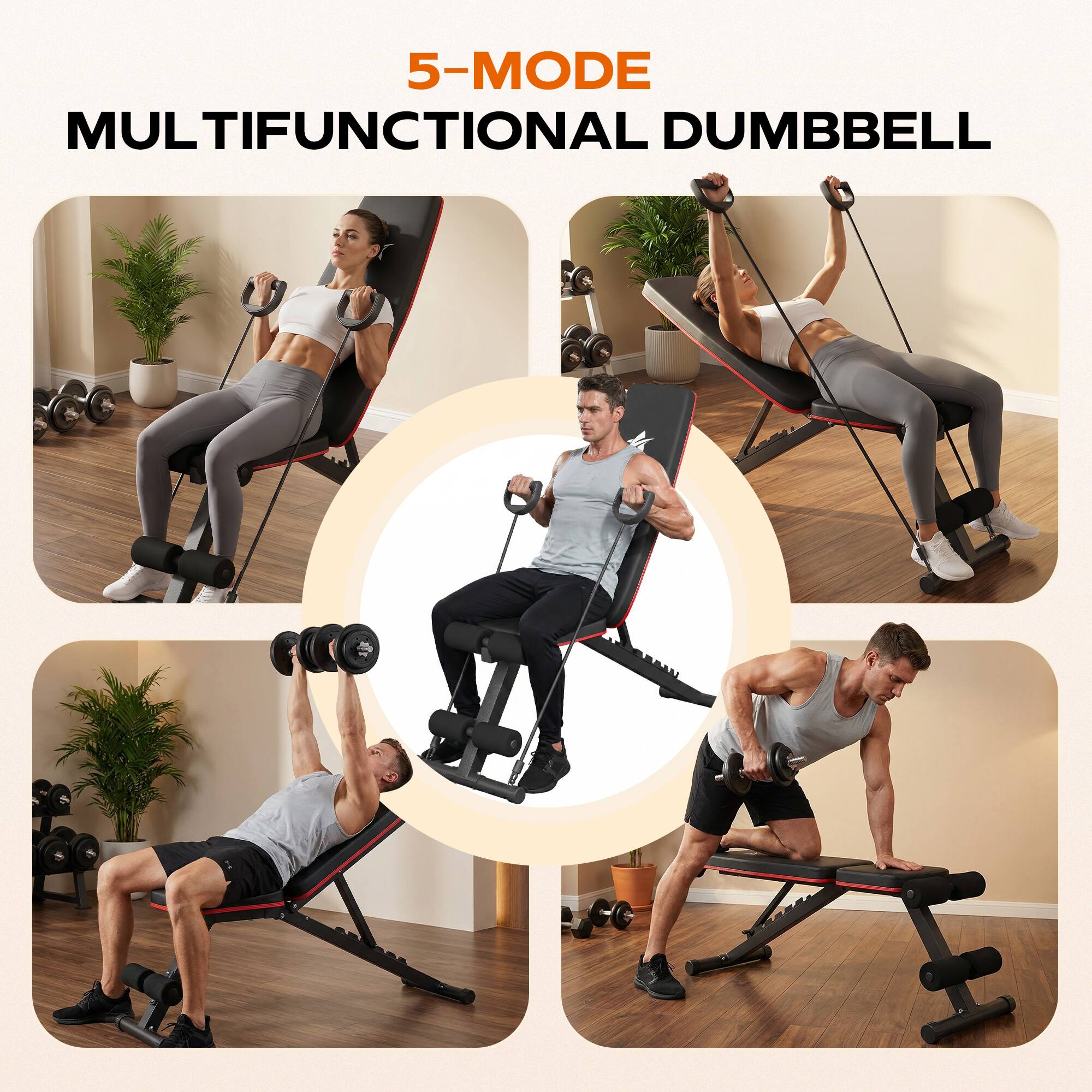 5-MODE  
MULTIFUNCTIONAL DUMBBELL