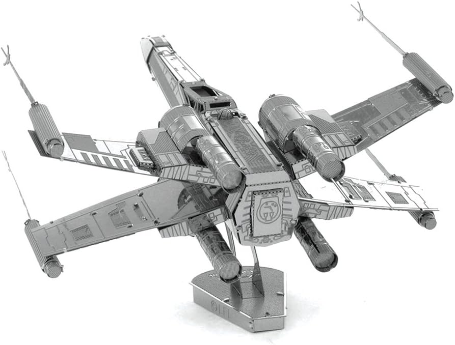 Alt View 1. Metal Earth - Metal Earth Star Wars X-Wing Fighter 3D Metal Model Kit Fascinations - Silver.