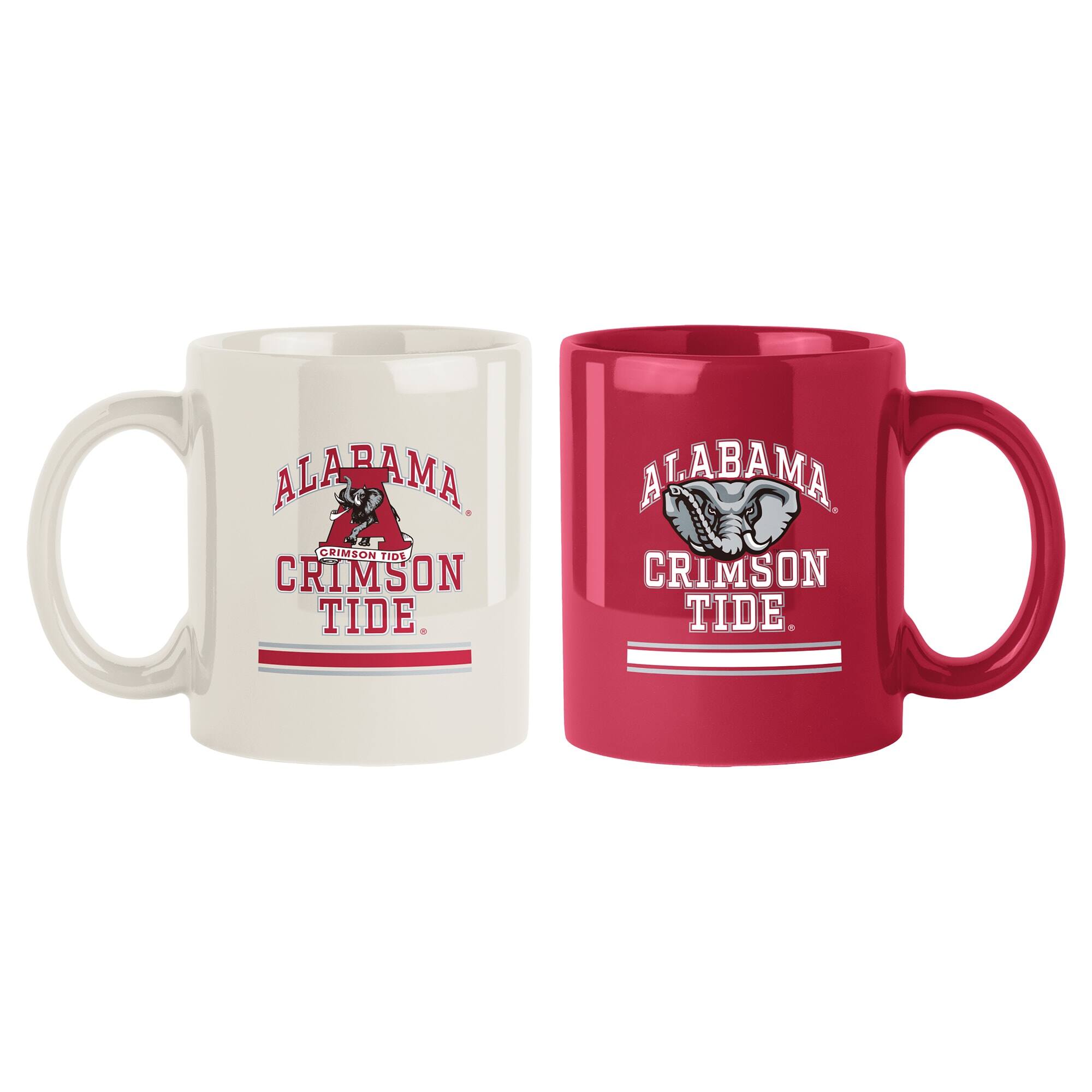 Logo Brands - Alabama Crimson Tide 15oz. Current & Throwback Mug Set - Multicolor price history on PriceWatchPro