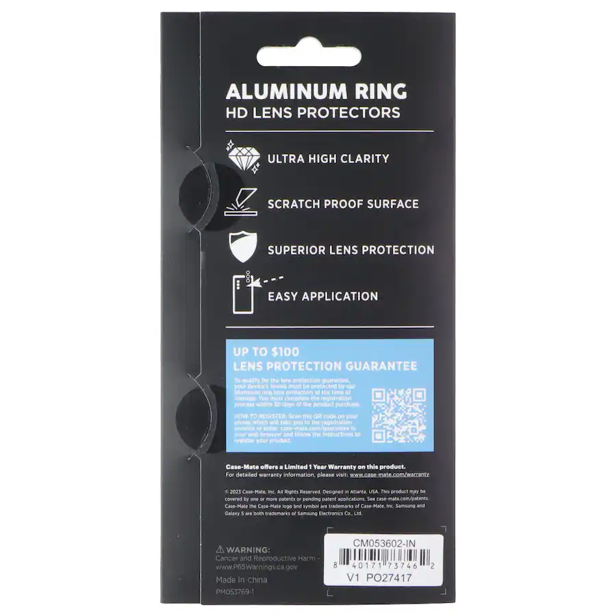 Ring Device Installation Case Mate Aluminum Ring HD Lens Protectors for Samsung Galaxy S24 ...