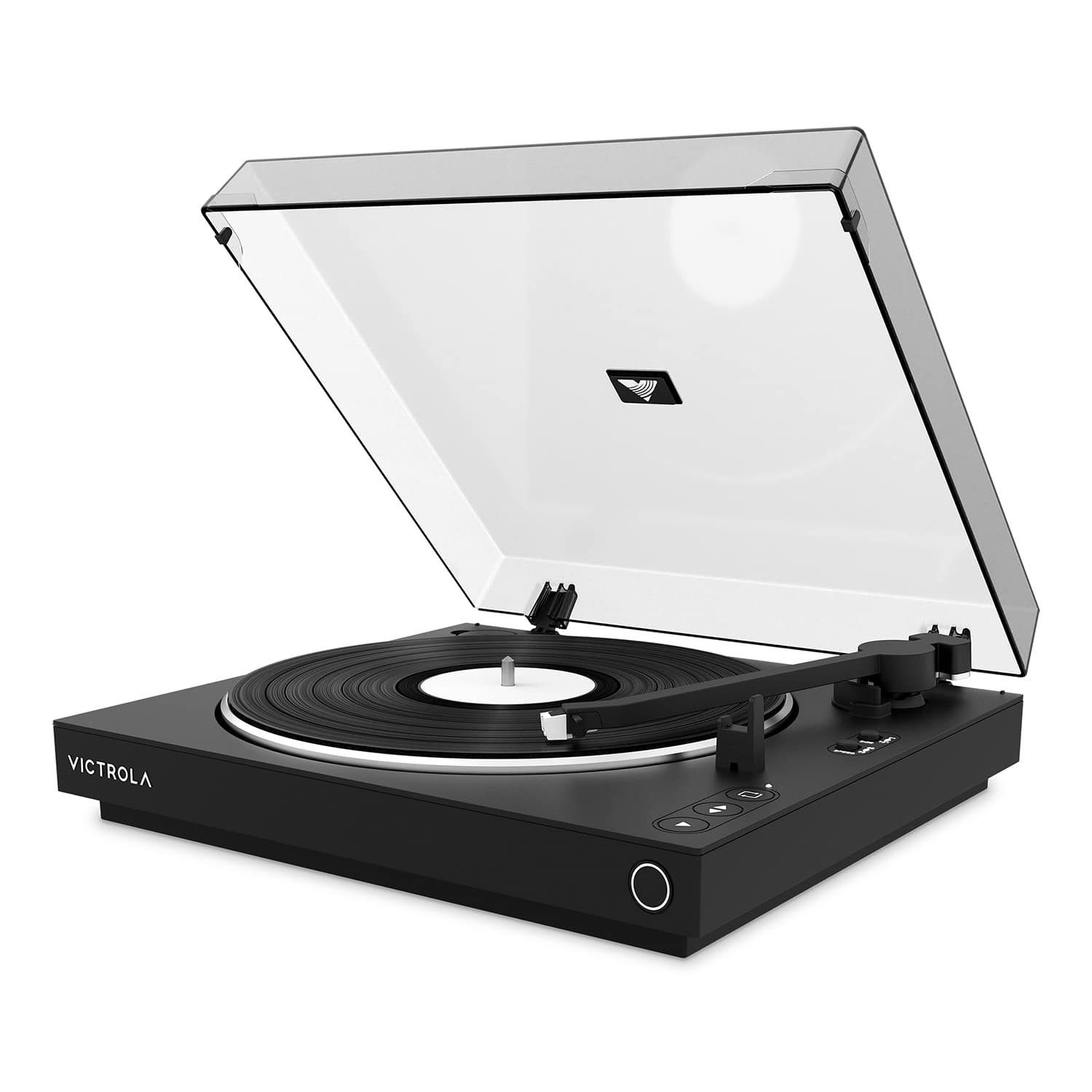 Left. Victrola - Victrola Automatic Turntable - Black.