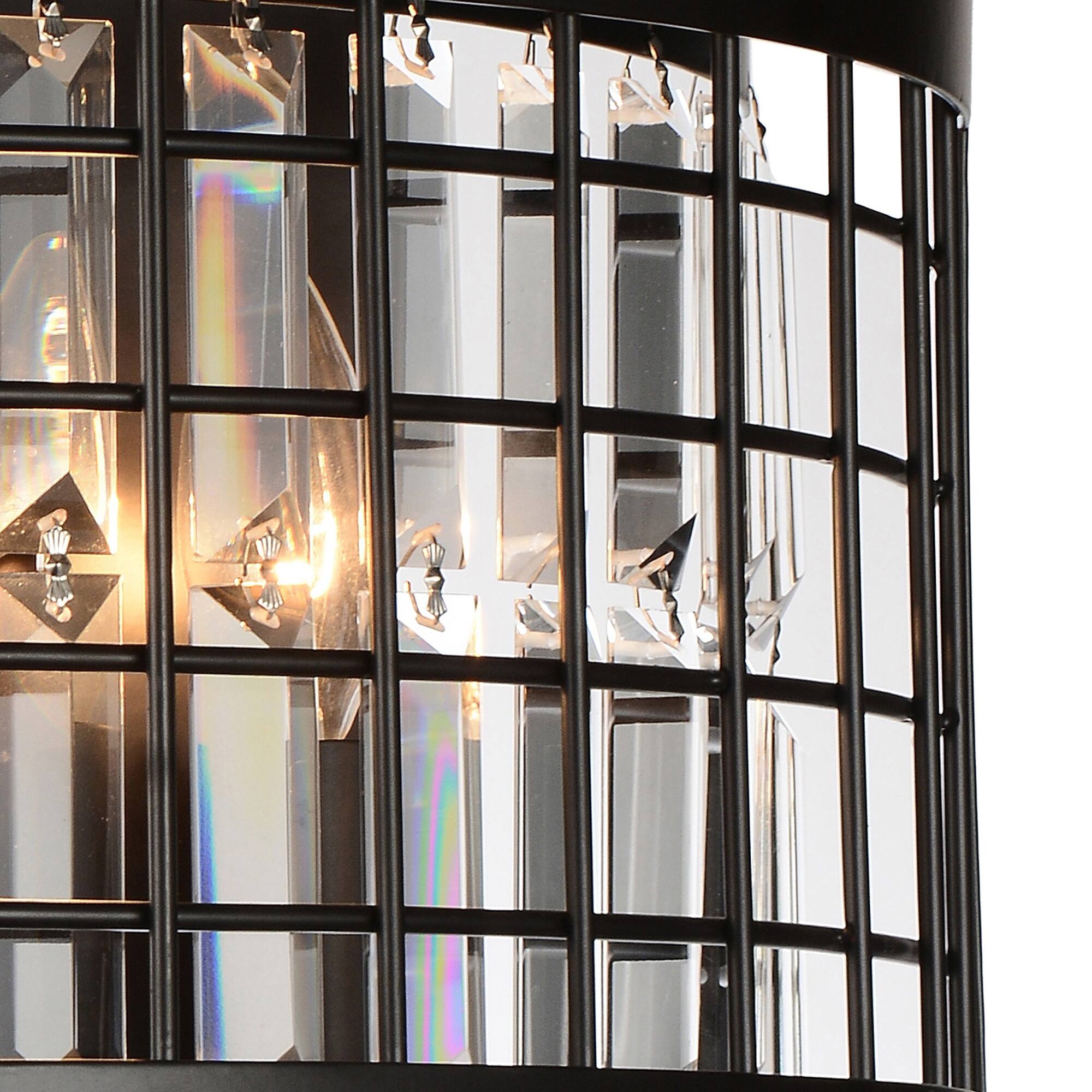 Left. CWI Lighting - Meghna 3 Light Wall Sconce With Brown Finish - Brown.