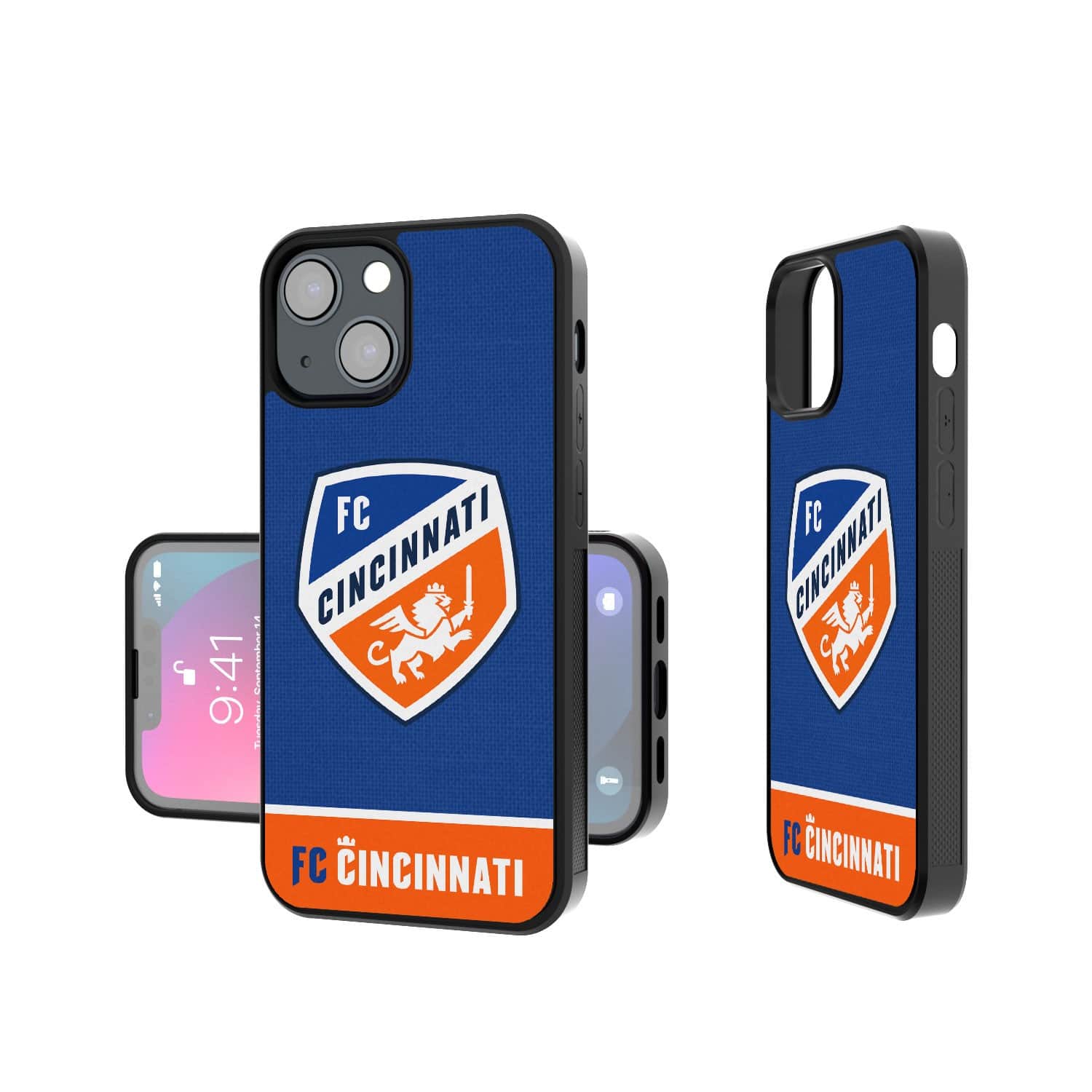 Keyscaper - MLS - FC Cincinnati iPhone Endzone Design Bump Case - 15 Pro - Multicolor