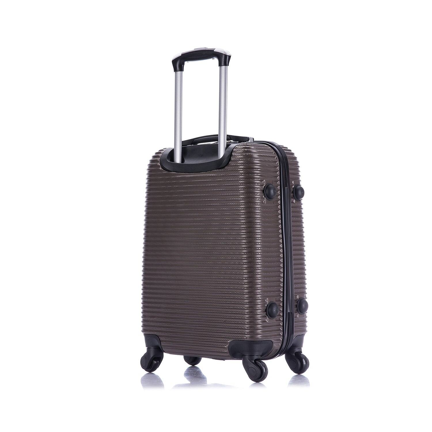 Alt View 1. InUSA - Royal lightweight hardside Spinner Luggage 20" carry-on - BROWN.