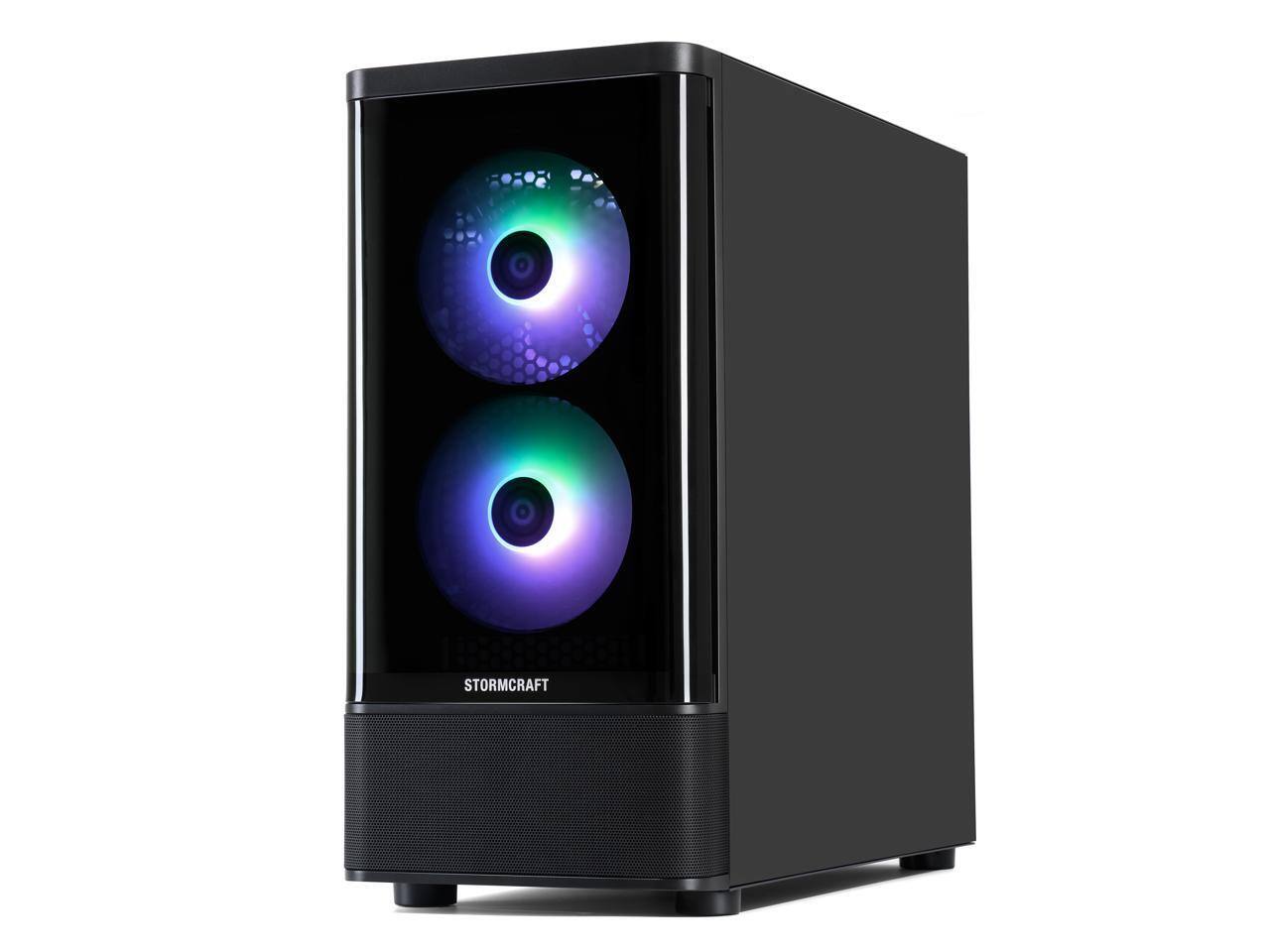 Alt View 1. STORMCRAFT - STORMCRAFT SKYHAWK PRO PC: Ryzen 7 7700, RTX 5070, 32GB DDR5, 2TB NVMe, 850W PSU, Win 11.
