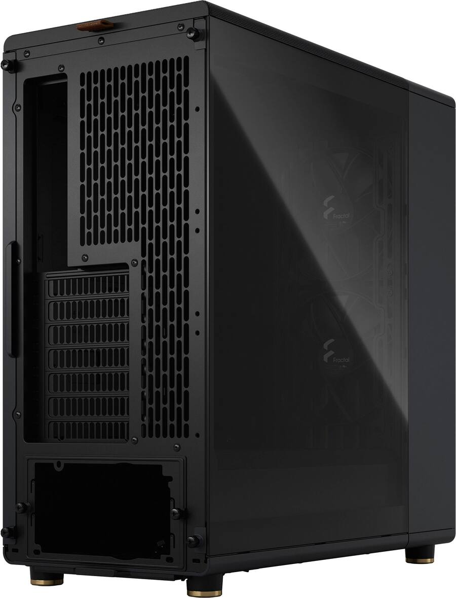 Fractal Design North Charcoal Black Chassis with Walnut Front and Fractal Design North Charcoal Black Chassis with Walnut Front and