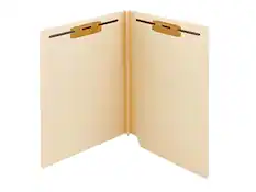 Front. Smead - End Tab Classification Folders, Shelf-Master Reinforced Straight-Cut Tab, Letter Size, 50/Box - Manila.