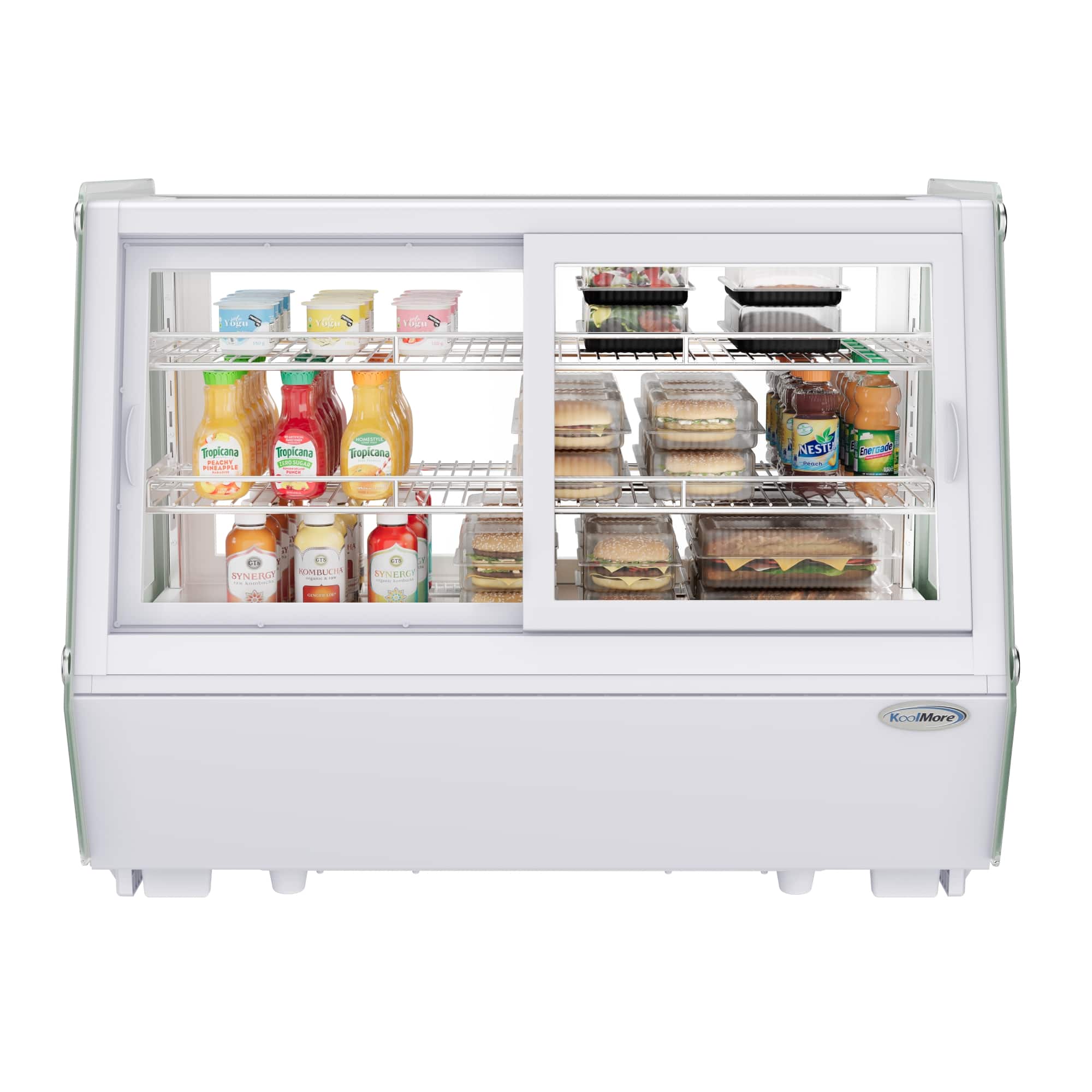 Koolmore - 35 in. Self-Service Countertop Display Refrigerator (CDC-165-WH) - White