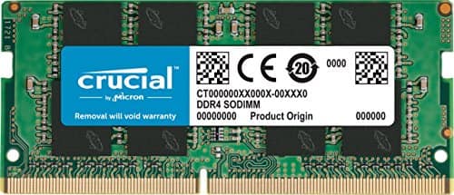 Crucial - 16GB DDR4 SODIMM Memory Module - 16GB - DDR4 SDRAM - 2400 MHz DDR4-2400/PC4-19200 - 1.20 V - Non-ECC - Unbuffered - 260 - Multicolor
