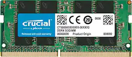 Crucial - 16GB DDR4 SODIMM Memory Module - 16GB - DDR4 SDRAM - 2400 MHz DDR4-2400/PC4-19200 - 1.20 V - Non-ECC - Unbuffered - 260 - Multicolor
