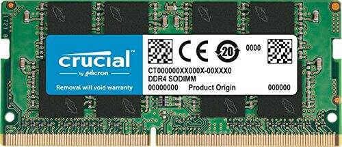 1721 B  
0000 crucial CE 20 Micron CT000000XX000X-00XXX0 by DDR4 SODIMM  
Removal will void warranty  
00000000 Product Origin 000000