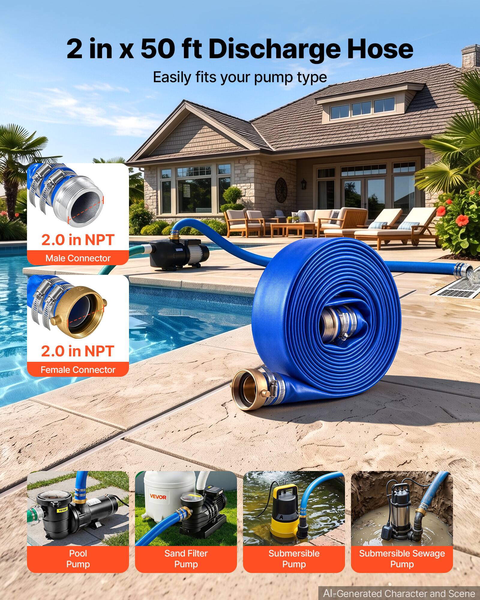 VEVOR Discharge Hose 2