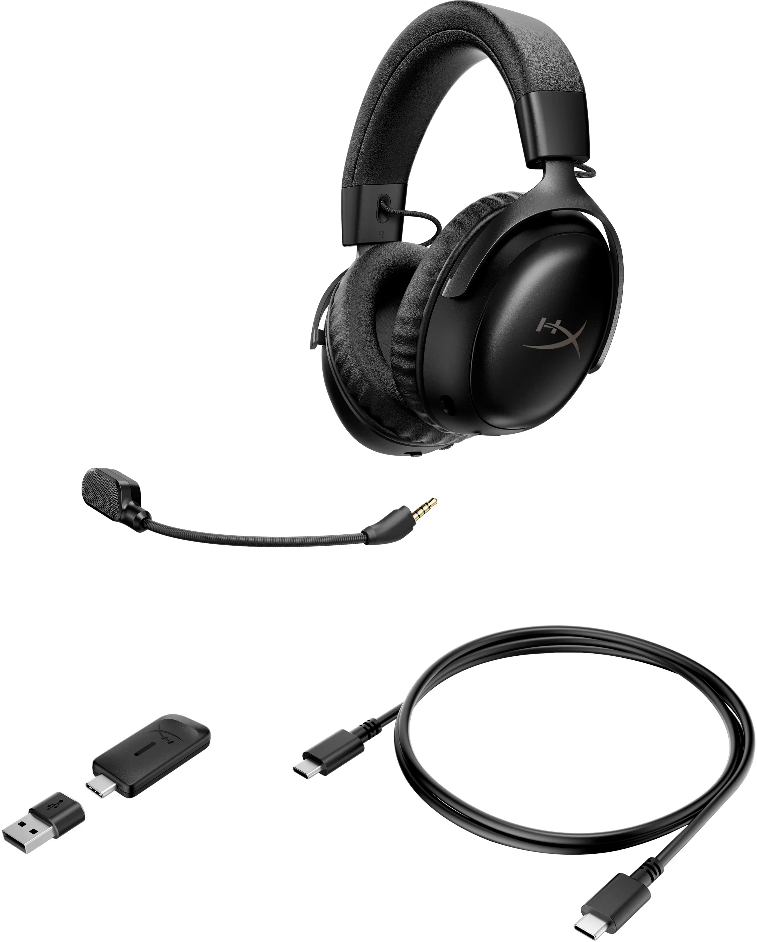 Alt View 14. HyperX - Cloud III S Wireless Gaming Headset for PC, PS5, PS4, Nintendo Switch, Mac, and Mobile - Black.