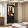 Front. Aheaplus - 2FT Closet System with 3 Drawers and Hanging Rod, Small Freestanding Closet Organizer for Bedroom, Closet - Black.