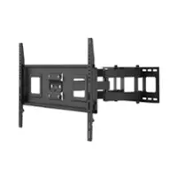 Best Buy essentials™ - Full Motion TV Wall Mount for 47–84" TVs - Black - Front_Zoom