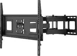 Best Buy essentials™ - Full Motion TV Wall Mount for 47–84" TVs - Black