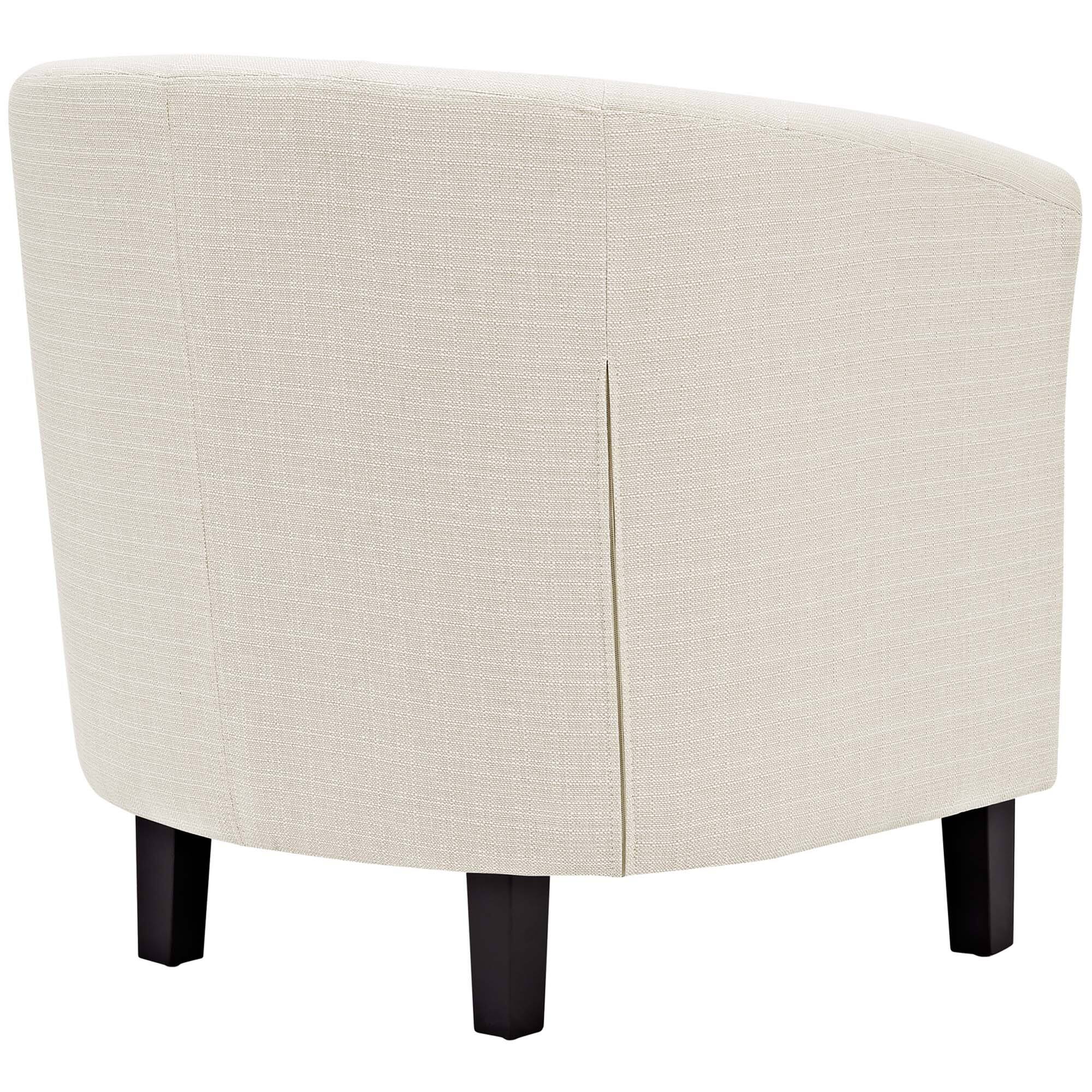 Left. Modway - Prospect Upholstered Fabric Armchair by Modway - Brown.