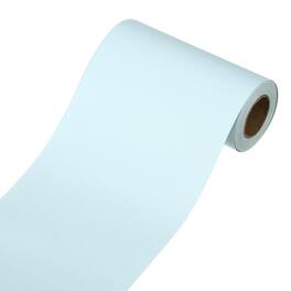 Unique Bargains - Wallpaper Border Peel and Stick 3.9"x393" Self Adhesive Mirror Frame Trim Tape for Kitchens Bedrooms Bathrooms - Light Blue